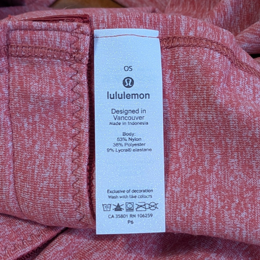 Lululemon Vinyasa Snap Button Convertible Customizable Infinity Scarf Wrap Red - Picture 6 of 6